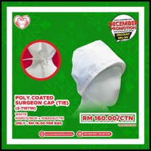 POLY COATED SURGEON CAP (TIE)